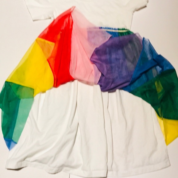 Hanna Andersson girl’s Rainbow Dress In Soft Tulle - Picture 6 of 8